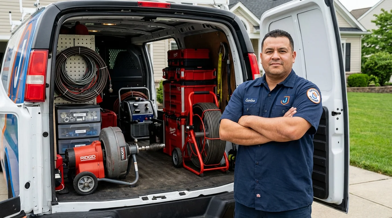 Professional drain cleaning equipment and Johns Plumbing LLC plumber in Malad City
