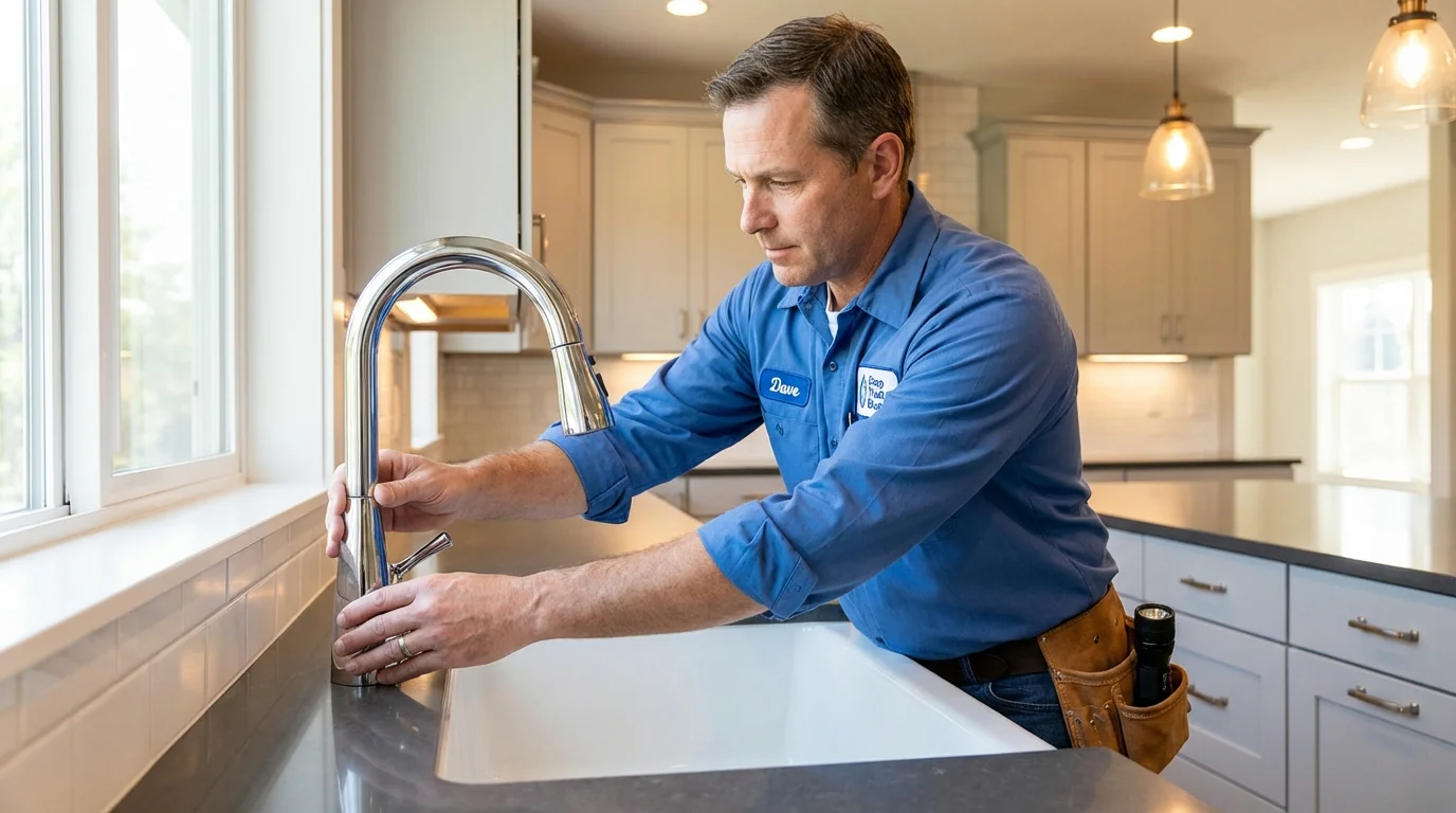 Kitchen faucet installation by Johns Plumbing LLC in Malad City