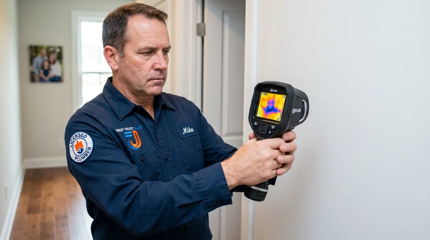 Thermal imaging leak detection by Johns Plumbing LLC in Malad City